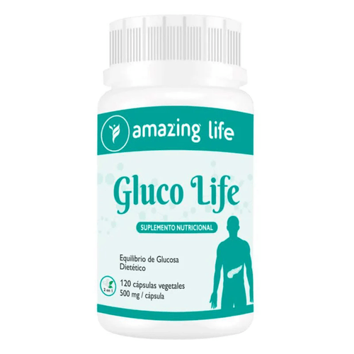 GLUCO LIFE 500MG 120 CAPS AMAZING LIFE
