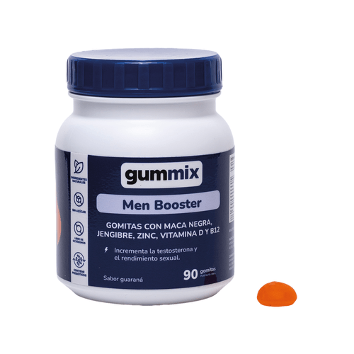 MEN BOOSTER CON MACA NEGRA GUMMIX 90GOMITAS