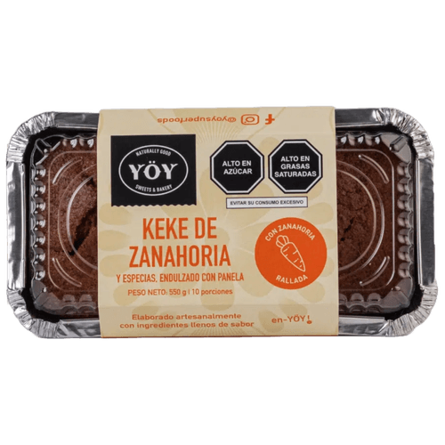 KEKE DE ZANAHORIA VEGANO YOY