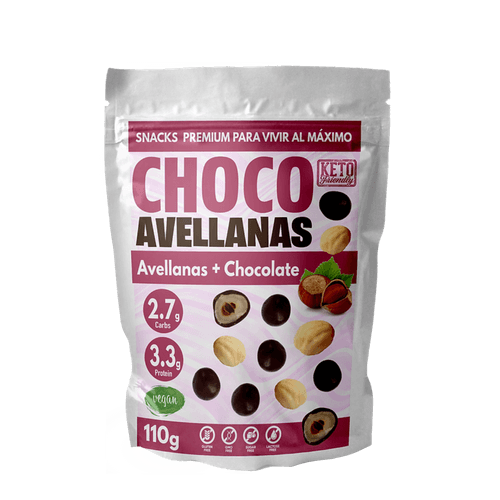 CHOCO AVELLANAS KETO KAUSANA 120GR