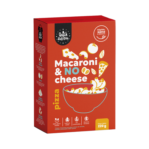 MACARONI AND NO CHEESE QUICK NUTRITION 220GR