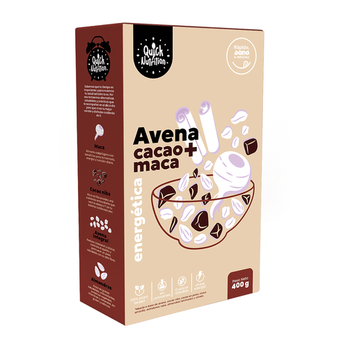 AVENA CON CACAO + MACA QUICK NUTRITION 400GR
