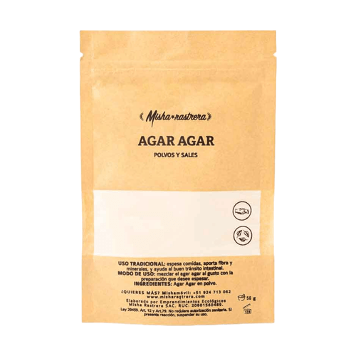 AGAR AGAR EN POLVO MISHA RASTRERA 50GR