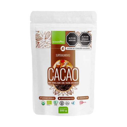 ECOANDINO CACAO NIBS CON YACON 200GR