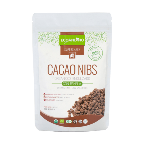 ECOANDINO CACAO NIBS CON PANELA 200GR