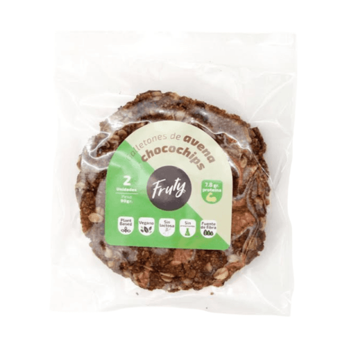 GALLETONES DE CHOCOCHIPS Y AVENA 2UND FRUTY 100GR