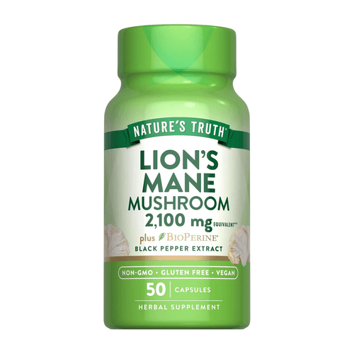 MELENA DE LEON 2,100 MG NATURES TRUTH 50 CAPS