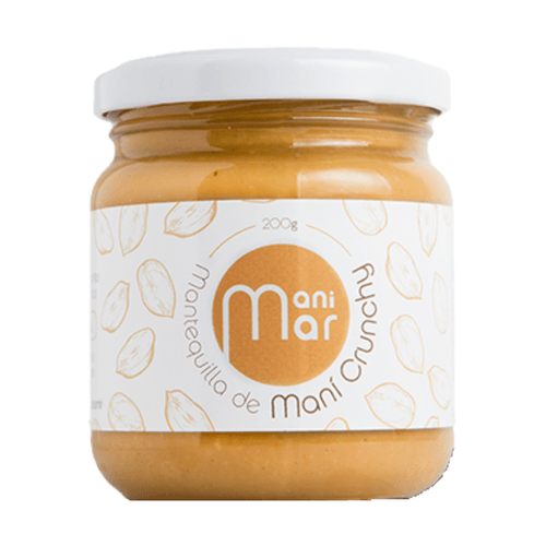 MANTEQUILLA DE MANI CRUNCHY MANIMAR 200GR