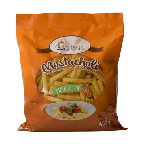 MOLINOS DEL MUNDO PASTA MOSTACHOLI SIN GLUTEN 400GR