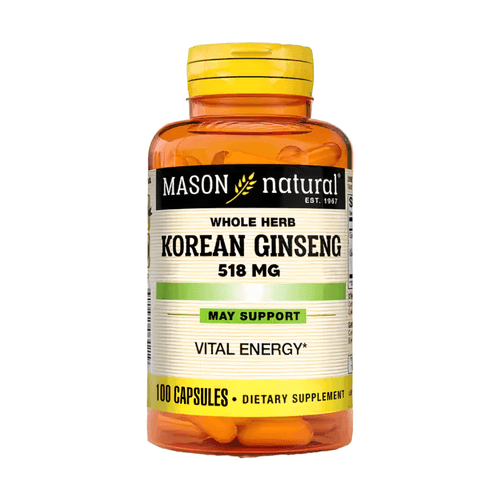 KOREAN GINSENG 518 MG MASON NATURALS 100 CAPS