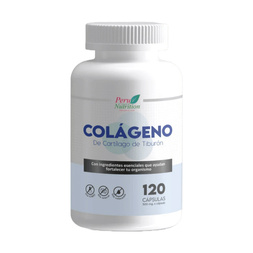 COLAGENO CON CARTILAGO DE TIBURON 500MG PERU NUTRITION 120CAPS