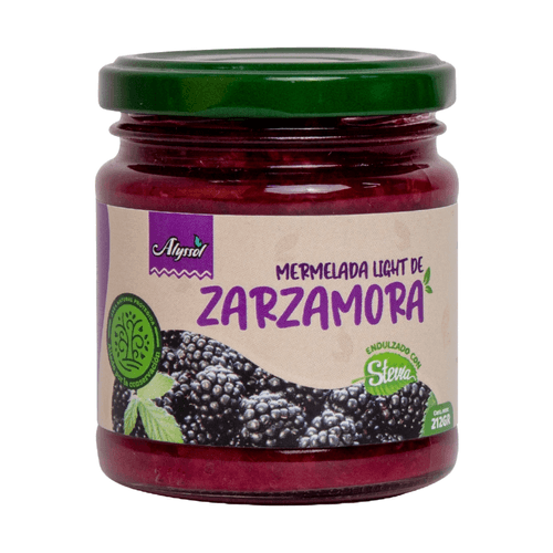 MERMELADA DE ZARZAMORA CON STEVIA ALYSSOL 212GR