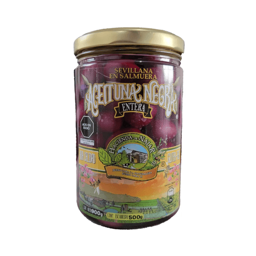 HACIENDA DE NAJAR ACEITUNA NEGRA DESHUESADA 800GR