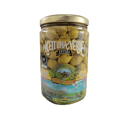 HACIENDA DE NAJAR ACEITUNA VERDE ENTERA 750GR