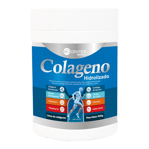 BIOCENTER  COLAGENO+CARTILAGO DE TIBURÓN+VITAMINAS+MINERALES x 500g