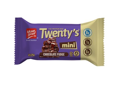 MINI TWENTY'S BARRA DE CHOCOLATE FUDGE 25GR
