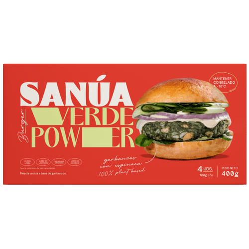 SANUA GARBANZOS BURGER X 400G