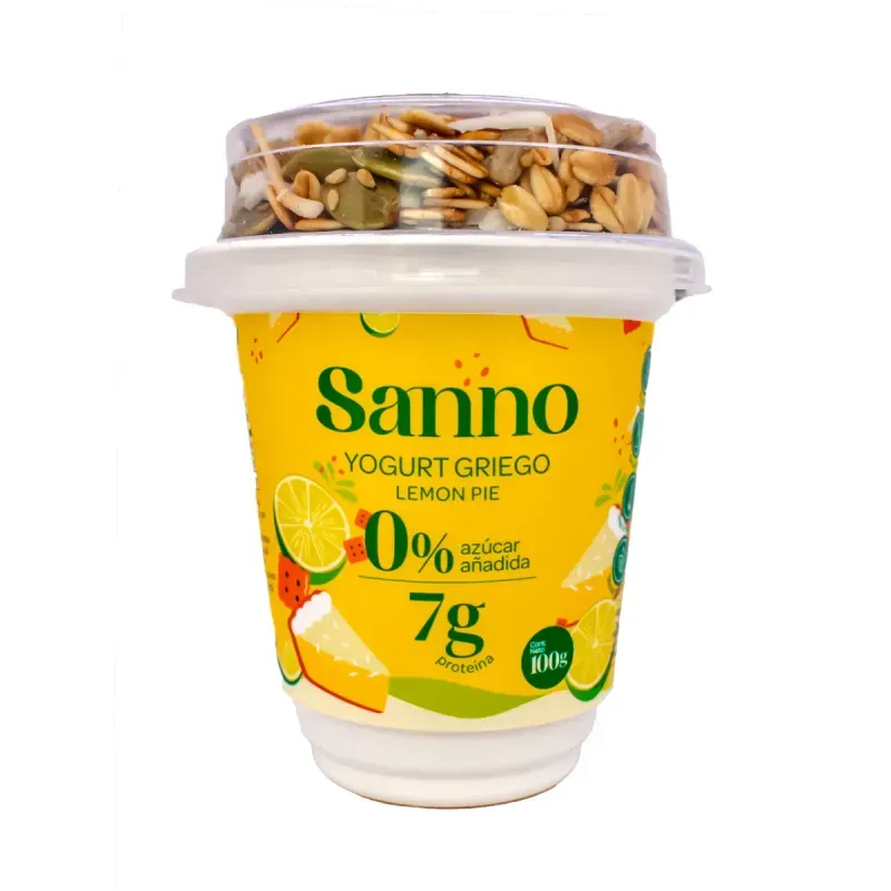 YOGURT CON GRANOLA PIE DE LIMON