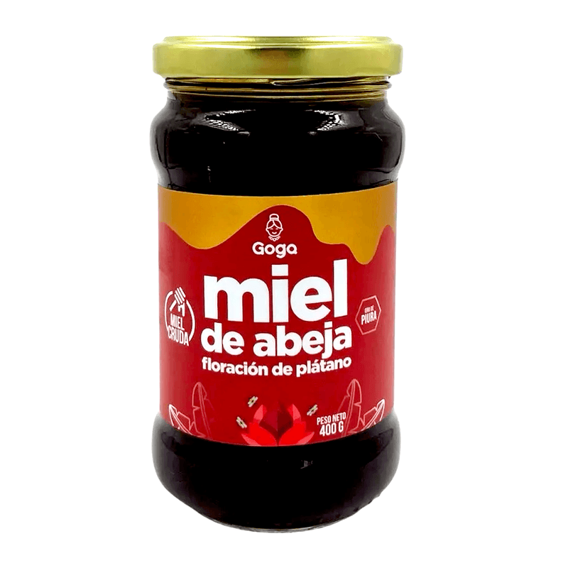Miel de Abeja Cruda de Floracion de Platano Goga 400g