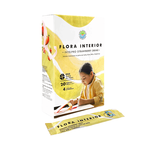 PROBIÓTICO INTELPRO STRAWBERRY FLORA INTERIOR X12SOBRES