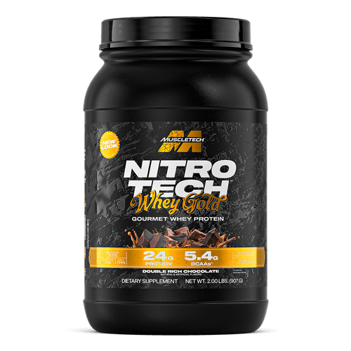 NITRO TECH WHEY GOLD DOUBLE RICH CHOCOLATE LAB NUTRITION X2LB