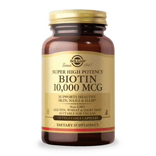 BIOTINA SOLGAR X10,000MCG X120CAPSULAS