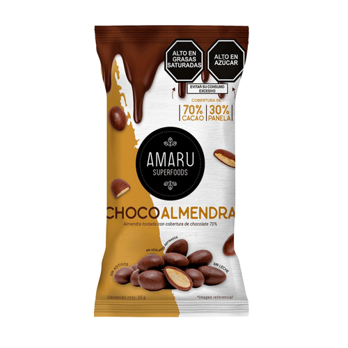 CHOCOALMENDRA AMARU 35GR