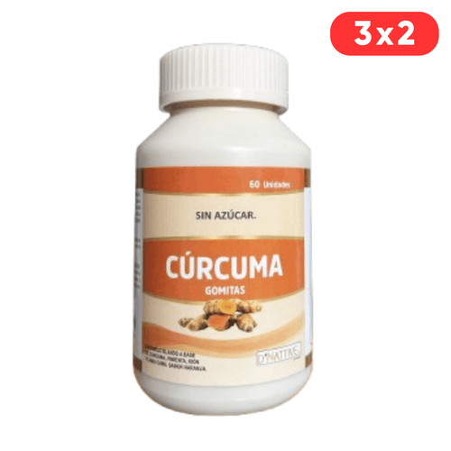 CURCUMA EN GOMITAS SABOR NARANJA SIN AZUCAR DNATTIVE X 60UND