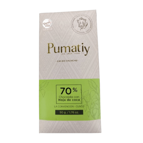 PUMATIY 70% CACAO CON COCA 50GR