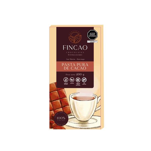 FINCAO PASTA PURA DE CACAO 100% X 200GR