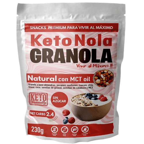 KETO NOLA GRANOLA VIVIR POWER SNACKS 230GR