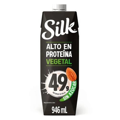 BEBIDA DE ALMENDRA SIN AZUCAR ALTO EN PROTEINA SILK 946 ML