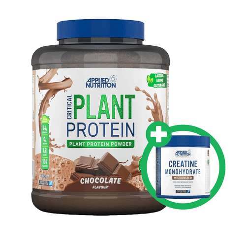 PACK: CRITICAL PLANT CHOCOLATE X 1.8K + CREATINE MONOHYDRATE  APPLIED NUTRITION X250GR
