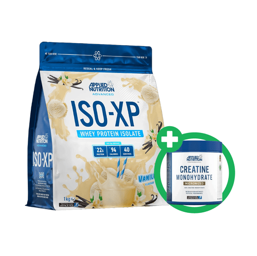 PACK:ISO-XP 1KG VANILLA + CREATINE MONOHYDRATE  APPLIED NUTRITION X250GR