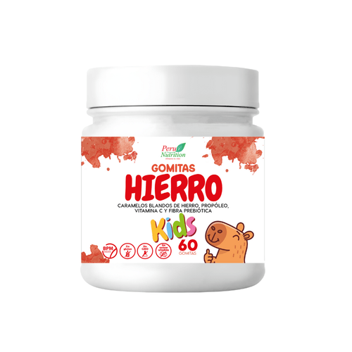 HIERRO + VITAMINA C KIDS PERU NUTRITION X 60 GOMITAS