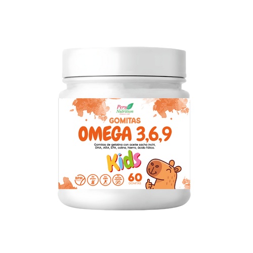 OMEGA 3, 6, 9 KIDS PERU NUTRITION X 60 GOMITAS