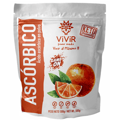 ACIDO ASCORBICO VIVIR POWER SNACKS 500 GR