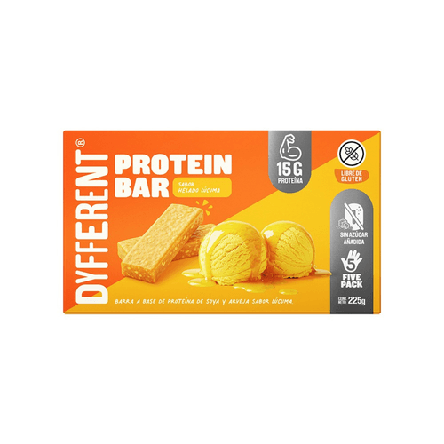 PROTEIN BAR HELADO DE LUCUMA DYFFERENT 225 G ( CAJA X 5UNID)