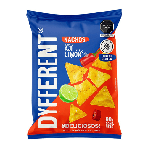 NACHOS AJI LIMON DYFFERENT 90 GR