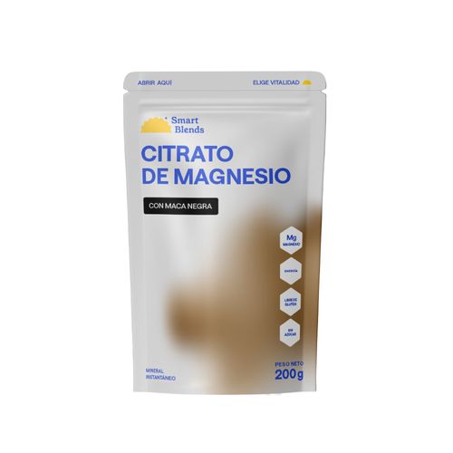 CITRATO DE MAGNESIO CON MACA NEGRA SMART BLENDS X200GR